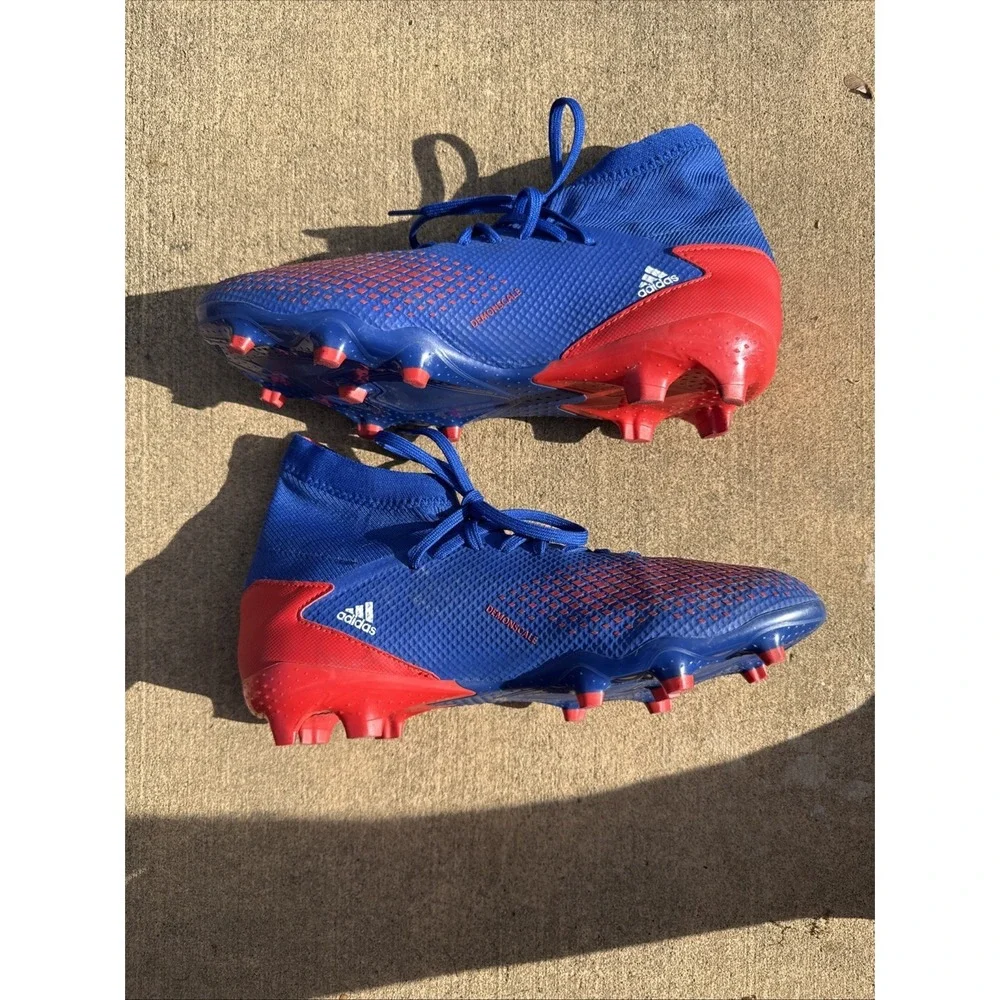 Adidas PREDATOR 20.3 FG Football Cleats Blue White Red EG0964 Mens‎ 9.5